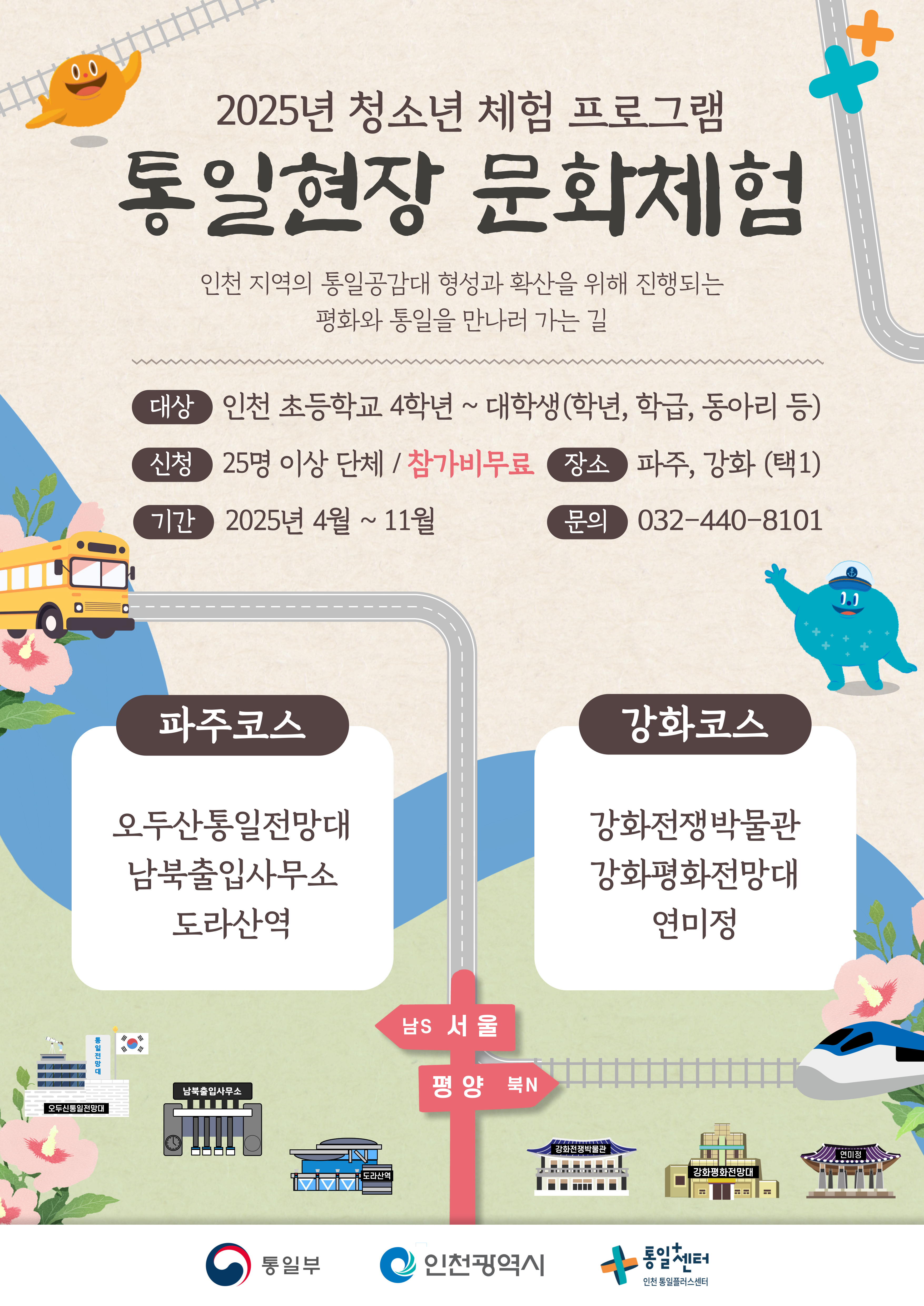 통일현장문화체험청소년앞